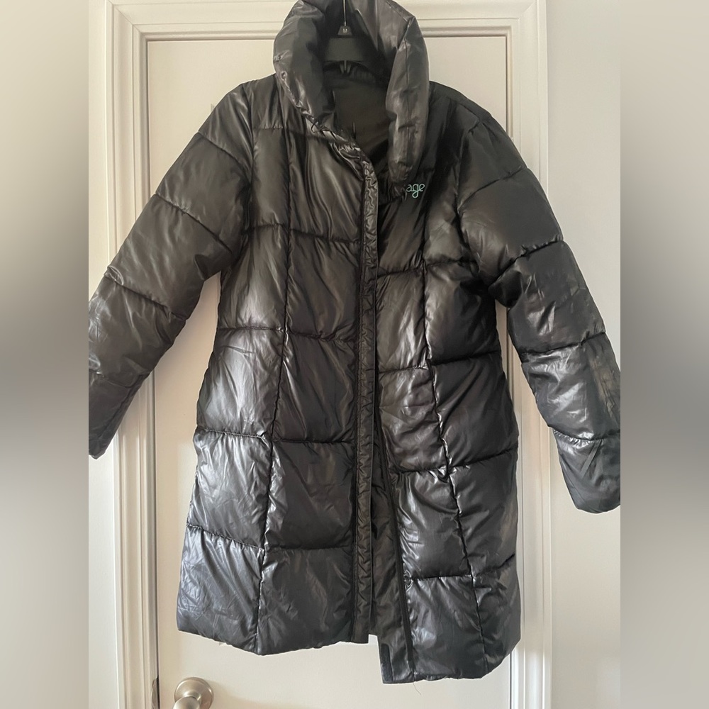 Orage Reversible Quilted Puffer Coat
